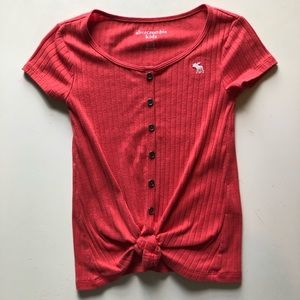 Abercrombie kids Ribbed Button Up Top